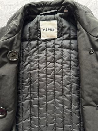 Aspesi cappotto imbottito nero