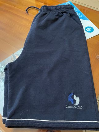 Pantalón corto de chándal azul