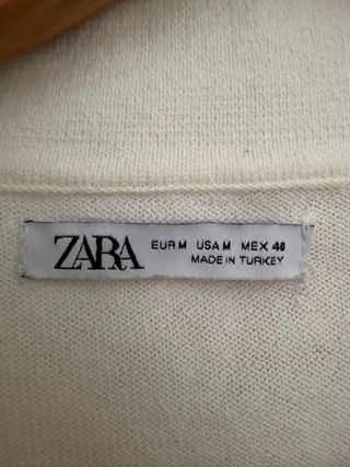 Polo Zara Blanco Rayas Azules