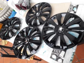 4 Copricerchi Peugeot 208 308 305 2008 106 Nero