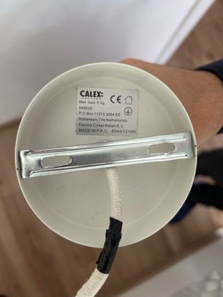 Lámpara de techo de mimbre