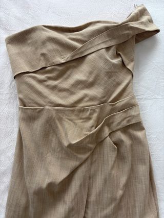 Vestido Zara Beige