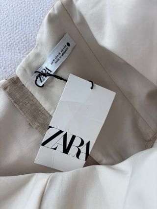 Vestido Zara Beige