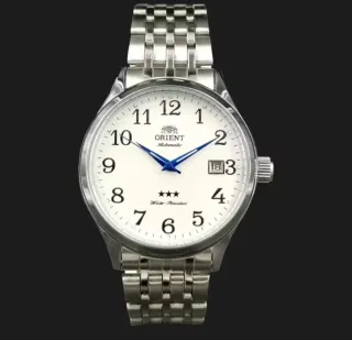 Reloj Orient Automático Plata y Blanco Nuevo