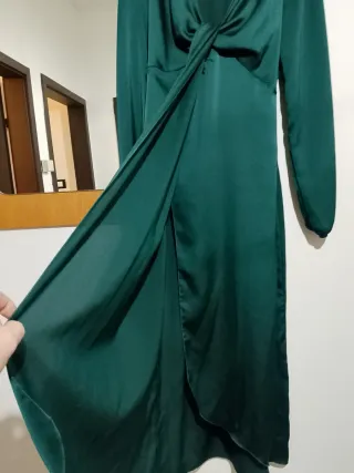 Abito lungo verde donna