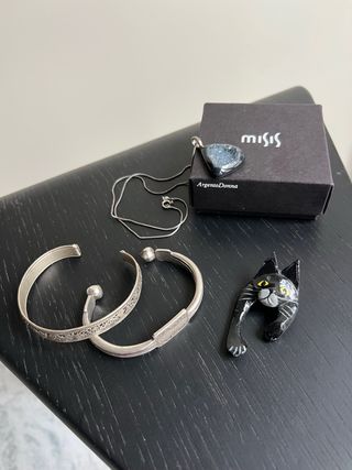 Misis Collana Bracciali Argento e Spilla