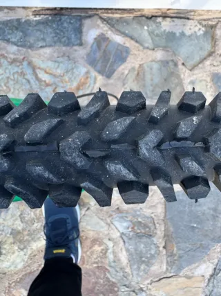 Bicicleta verde montaña