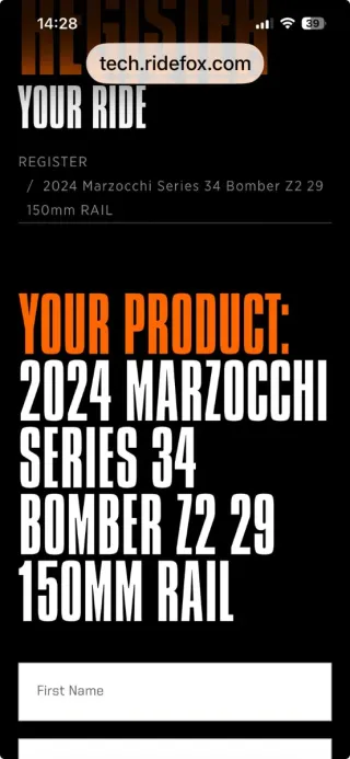 Horquilla Marzocchi *NUEVO* Z2 150mm 29"