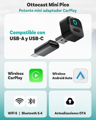 Ottocast Mini Pico 2026 CarPlay Inalámbrico