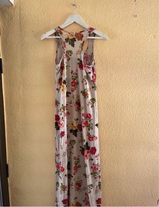 Vestido floral largo M