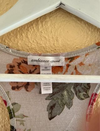 Vestido floral largo M