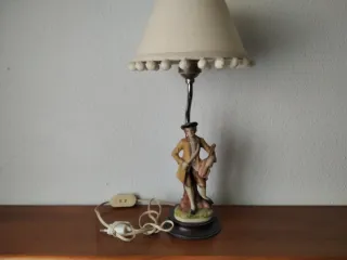 3 Lámparas de mesilla blancas