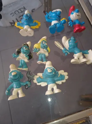 Lote Pitufos Antiguos Muñecos Colección