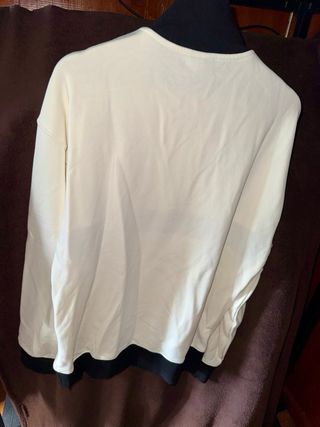 Sudadera Ellesse blanca con cremallera