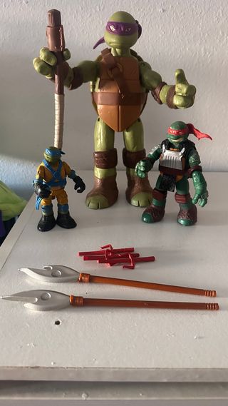 Lote Figuras Tortugas Ninja + Accesorios