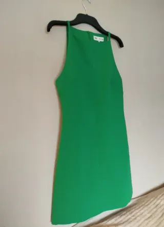 Vestido fiesta Zara verde
