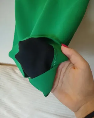 Vestido fiesta Zara verde