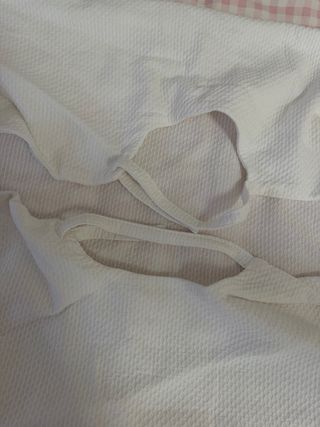 Funda capazo y/o carrito bebé blanca