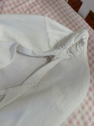 Funda capazo y/o carrito bebé blanca