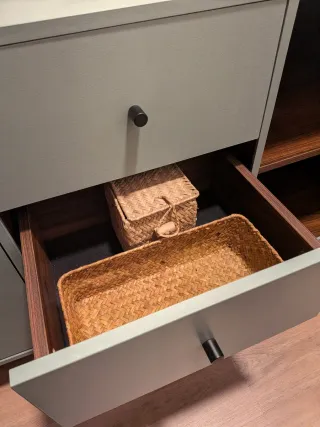 Mueble recibidor madera