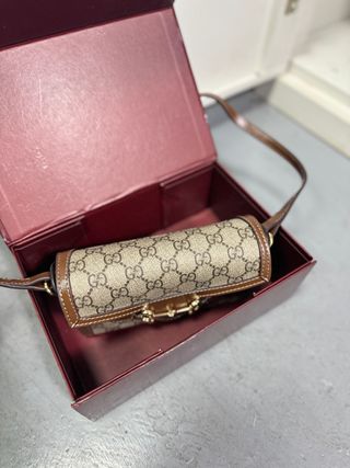 Bolso Gucci Horsebit 1955 Beige/Marrón