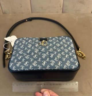 Bolso Cámara Jimmy Choo Monograma Denim