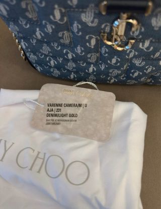 Bolso Cámara Jimmy Choo Monograma Denim