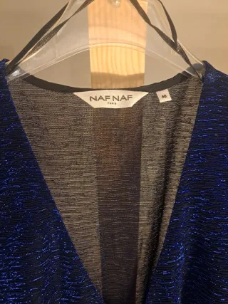 Vestido NAF NAF azul brillante talla M