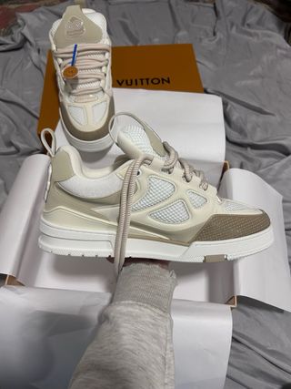 Scarpe Louis Vuitton LV Skate Beige EU43
