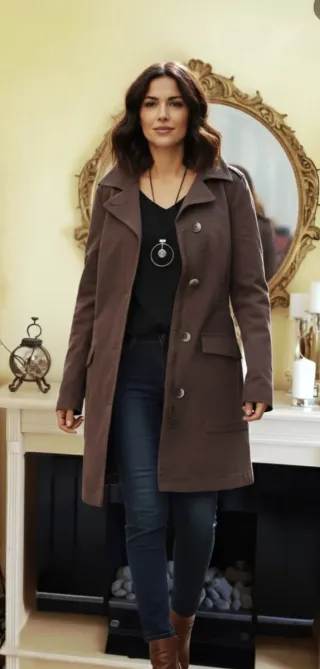 Gabardina Benetton Marrón