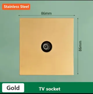 12 Interruptores dorados y negros design elegante