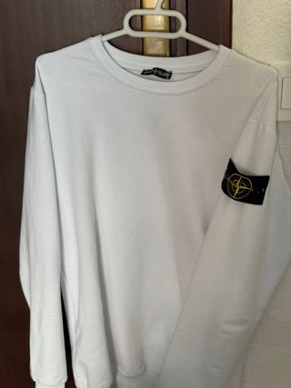 Sudadera Stone Island Blanca Talla S