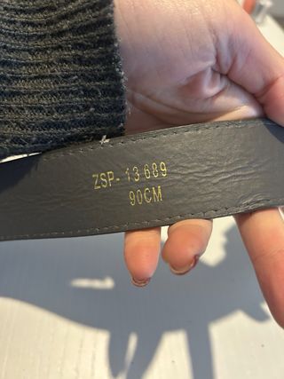 Cintura marrone con strass e pietre