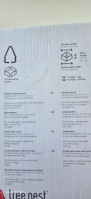 Base albero di Natale fantasia