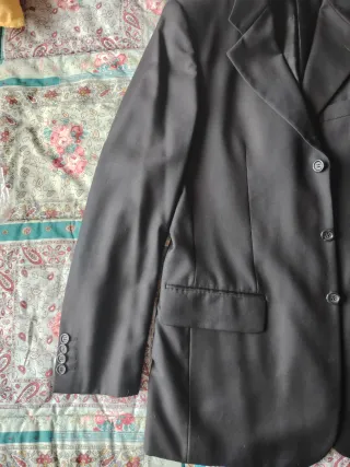 Completo uomo nero taglia 48