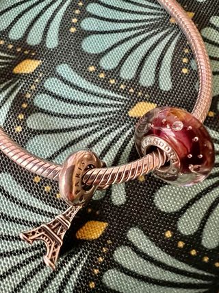 Pulsera Pandora Original + 4 Charms + cad. Segurid