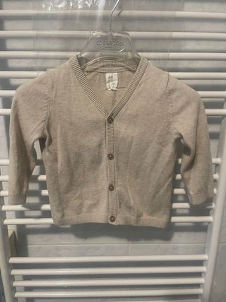 Cardigan H&M 9/12 mesi lana beige