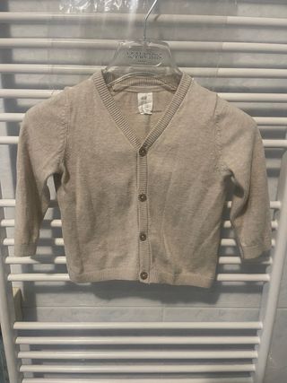 Cardigan H&M 9/12 mesi lana beige