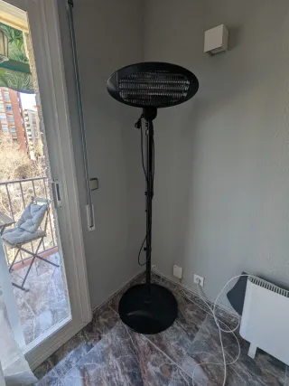 Estufa exterior de pie