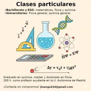Clases particulares matemáticas, física y química