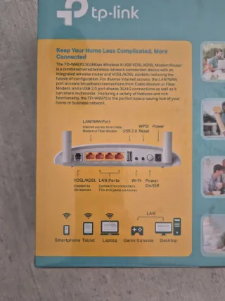 Router TP-Link Wireless N 300Mbps VDSL ADSL