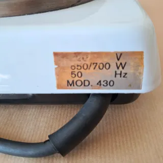 Hornillo Eléctrico Blanco