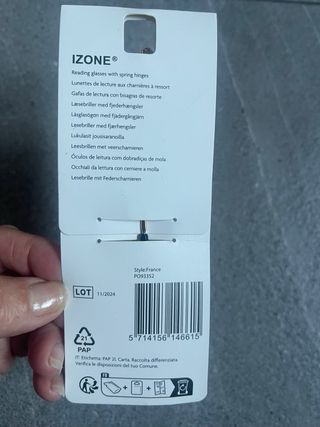 Gafas lectura IZONE +2.00 con visagras de resorte