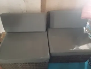 Sofá exterior 3+2 plazas y mesa