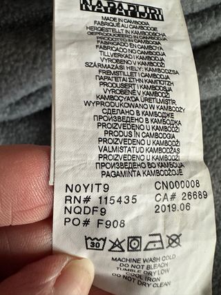 Canguro Napapijri Militar Hombre Talla XS