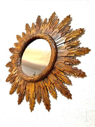 ESPEJO SOL MADERA XL.