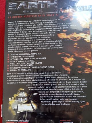 Juego PC Earth 2140 Nuevo