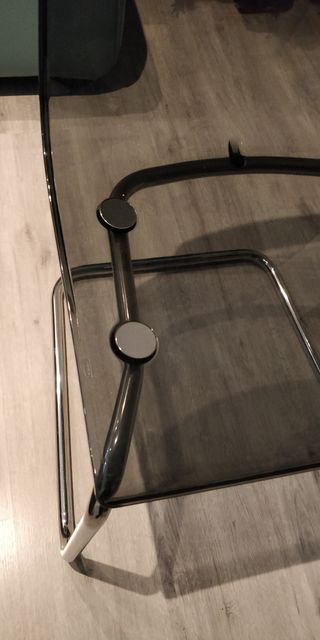 3 Sillas IKEA Tobias Gris/Cromado