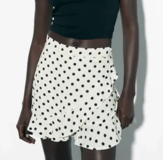 Falda pantalón Zara lunares M