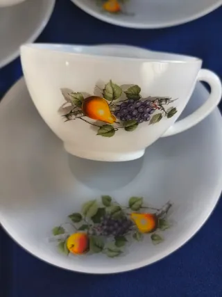 Tazas ARCOPAL DESAYUNO, GRANDES diseño de frutas